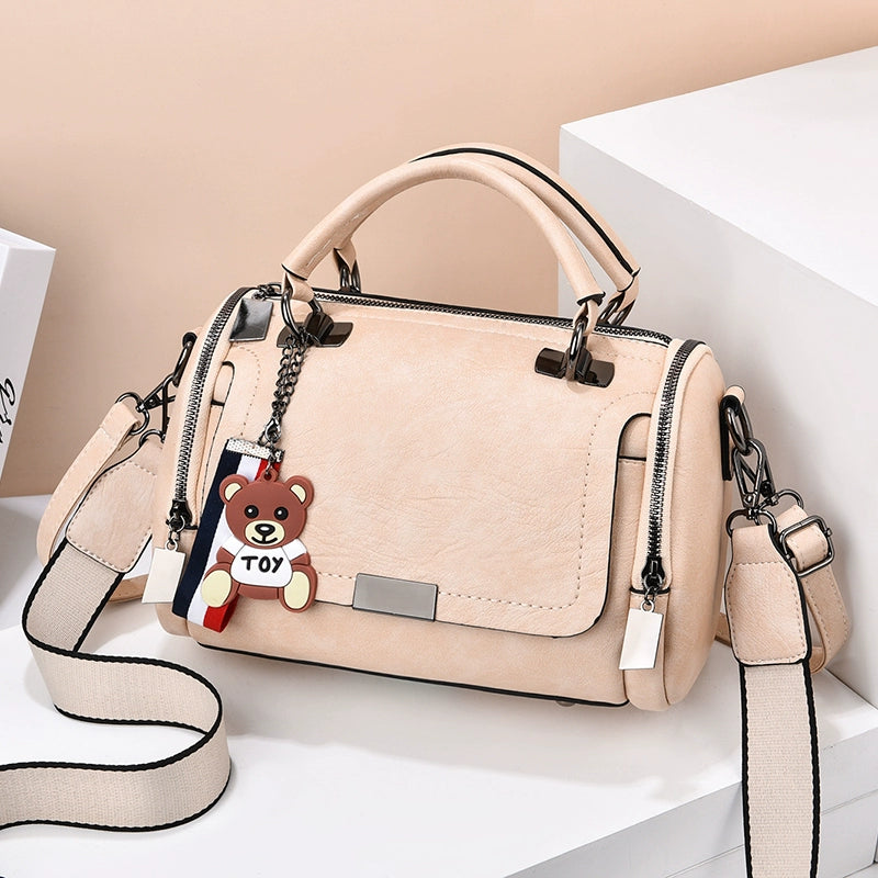 Bag Women's 2022 New Textured Portable Crossbody Women's Bag Large Capacity Retro Pillow Bag Mom Soft Leather Versatile