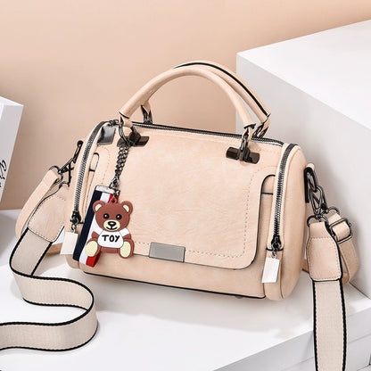 Bag Women's 2022 New Textured Portable Crossbody Women's Bag Large Capacity Retro Pillow Bag Mom Soft Leather Versatile