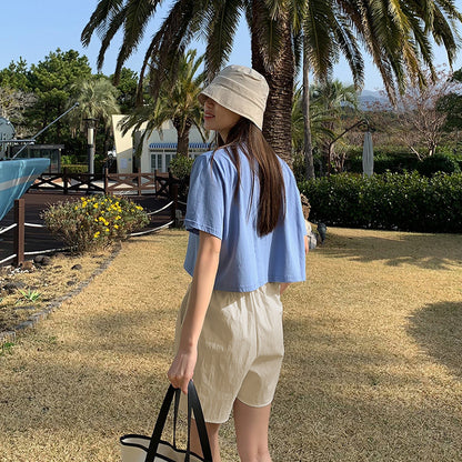 Walking pants casual shorts women's summer new cotton and linen niche loose Korean version summer pajama pants can be worn outside home clothes