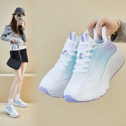 2025  ins Korean version of flying woven shoes  summer new student sports shoes breathable fitness running casual street shot Q7001