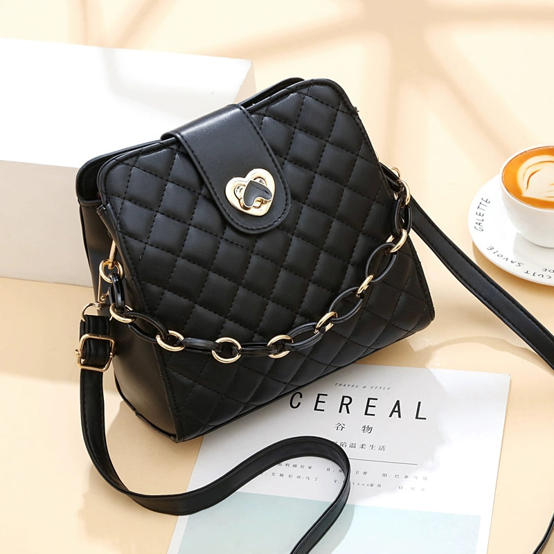 new bag women's fashion high-end texture large-capacity bucket bag Popular style women's shoulder messenger bag