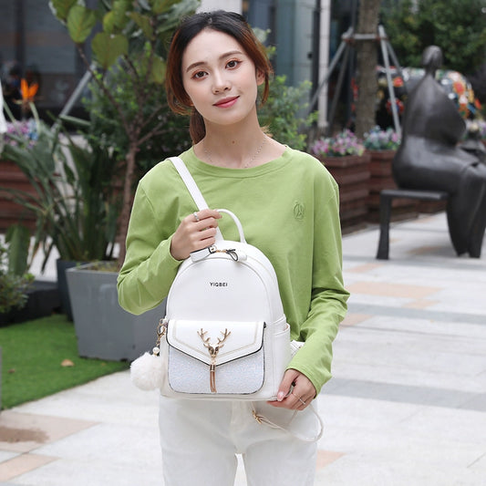 Premium sense niche women's backpack  new trendy fashion backpack women's large-capacity versatile handbag