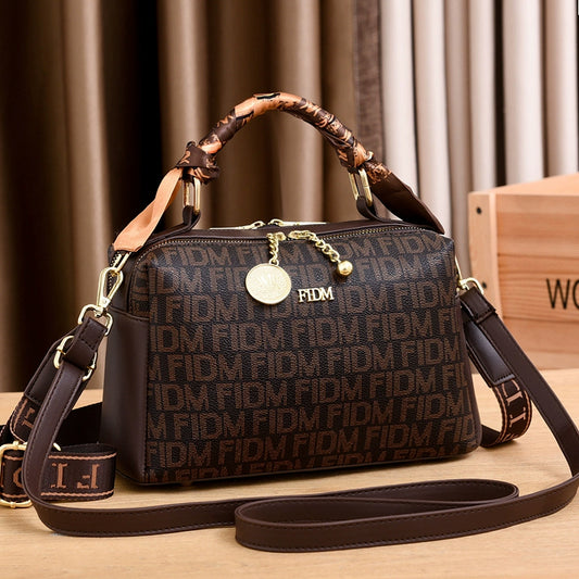 New Boston Pillow Bag Large Capacity Shoulder Bag Commuter Women's Bag Fashion Handheld Messenger Bag