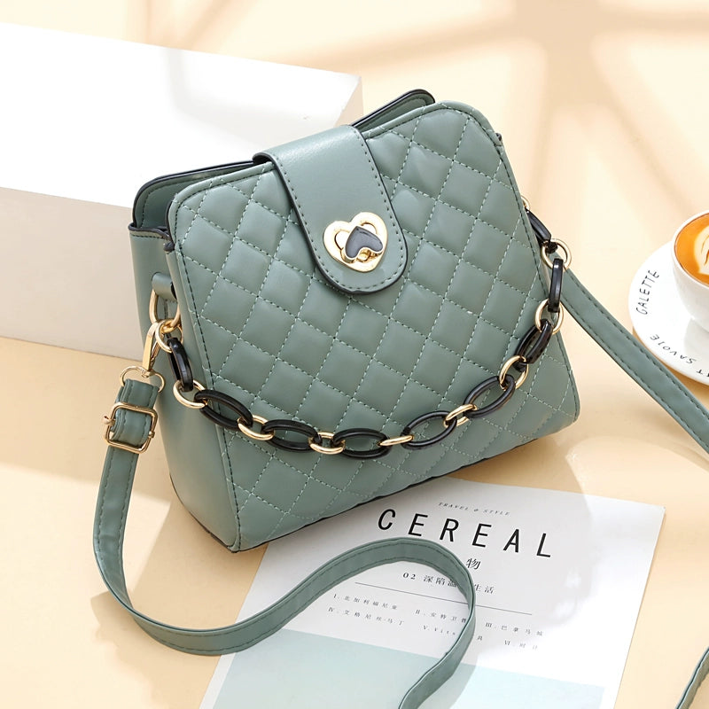 new bag women's fashion high-end texture large-capacity bucket bag Popular style women's shoulder messenger bag