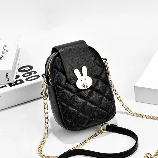 Women's bag 2022 new fashion rhombus mini satchel mobile phone Popular style chain messenger bag mobile phone bag