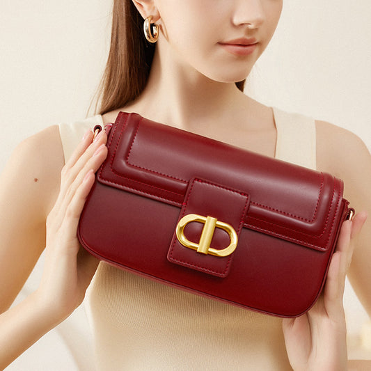 Crossbody red bag popular new bag women's bag wedding bride wedding bag light luxury high sense 2023