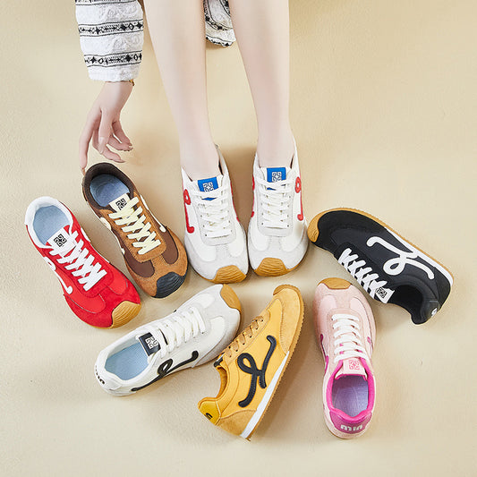 2025  ins Korean version of Forrest Gump shoes women's tide  spring new height increase student running sports leisure street shot YL2001