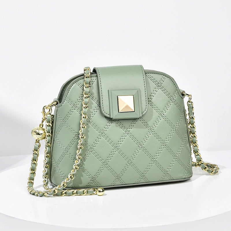 Women's bag  new trendy fashion versatile women's summer high-end single shoulder women's messenger bag small bag chain bag