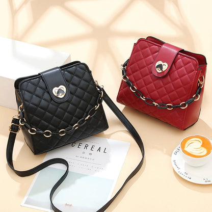 new bag women's fashion high-end texture large-capacity bucket bag Popular style women's shoulder messenger bag
