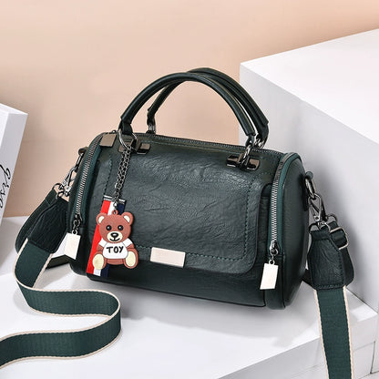 Bag Women's 2022 New Textured Portable Crossbody Women's Bag Large Capacity Retro Pillow Bag Mom Soft Leather Versatile