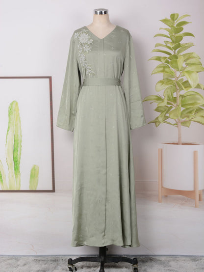 MT147 spot wholesale Middle East Dubai women's clothing new hot diamond pendulum robe women's clothing abaya dress dress