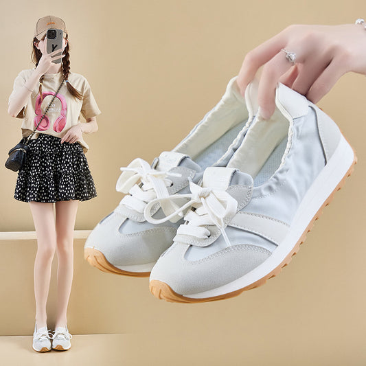 2025  ins Korean version of Forrest Gump shoes women's tide  spring new thick-soled heightening student running casual shoes JCF-212