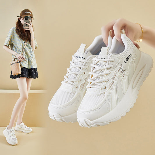 2025  ins Korean version of the new dad shoes girl  summer student running sports leisure mesh breathable street shot XFG20