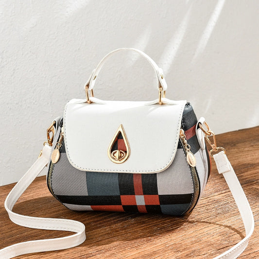 Women's bag new  trendy fashion personalized printed shoulder messenger bag Korean version handbag small bag