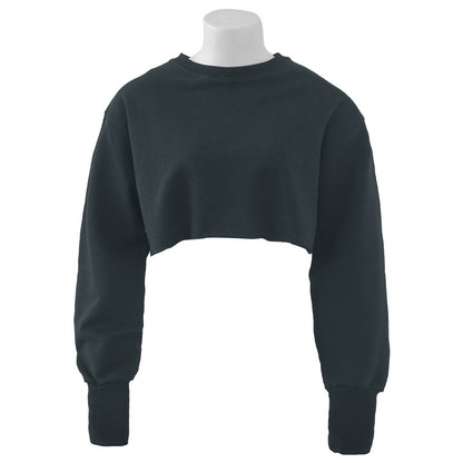 New new outdoor sports running fitness yoga clothes top women's loose navel short long-sleeved sweater