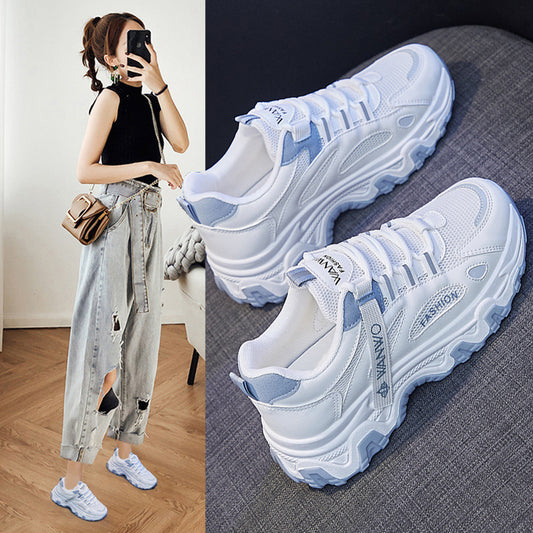 2025  Ins Korean version of dad women's shoes  spring new student sports shoes women's tide increase Internet celebrity casual shoes Q7811