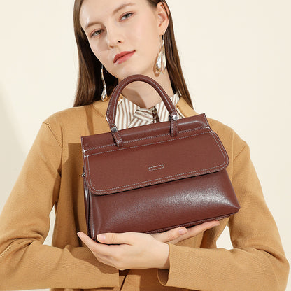popular new leather women's bag handbag commuting Popular style soft cowhide large capacity autumn and winter messenger shoulder bag genuine leather