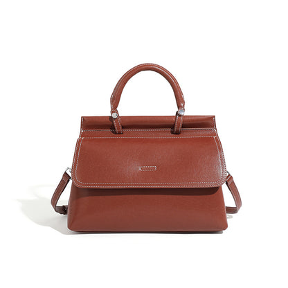 popular new leather women's bag handbag commuting Popular style soft cowhide large capacity autumn and winter messenger shoulder bag genuine leather