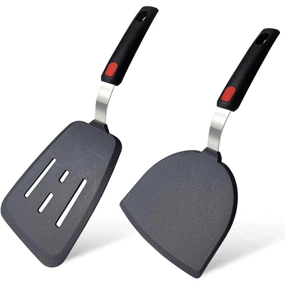 2/3pcs, Silicone Spatula Turner Set, Cooking Spatulas For Nonstick Cookware, Large Flexible Kitchen Utensils BPA Free Rubber Spatula Set For Egg, Pancake, Fish, Burger