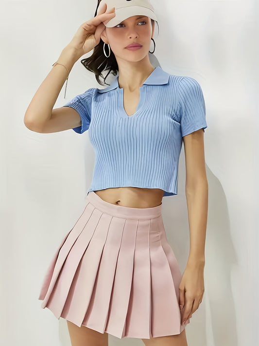 Kpop Black Pleated Skirts, Japanese School Uniform Anime Cosplay 'JK' Uniform Skirts For Spring & Summer, Women's Clothing