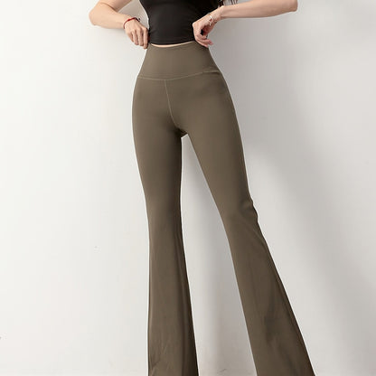 Sixsr  High Waist Bell Bottom Yoga Pants for Women - Slimming and Butt-Lifting Activewear for Fitness, Dance, and Workout - Stretchy and Comfortable Bootcut Pants