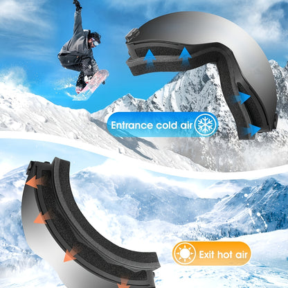 Outdoor Ski Goggles, Anti-fog UV Protection Goggles, Ski Equipment