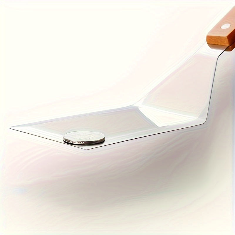 Stainless Steel Bakeware Set with Wooden Handle, Mirror Polished, Smooth Edge, Easy to Clean - Durable Kitchen Tools for Baking, Grilling, Stirring - Metal Utensil Set Ideal for Christmas, Halloween, Thanksgiving