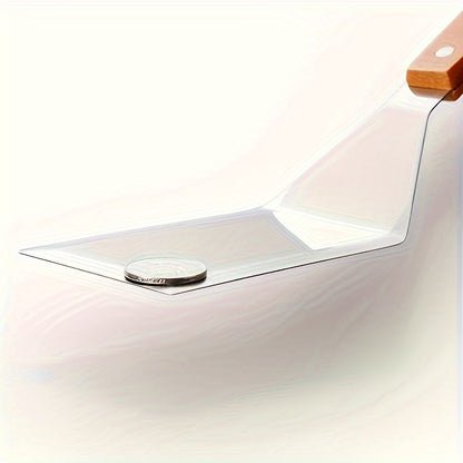 Stainless Steel Bakeware Set with Wooden Handle, Mirror Polished, Smooth Edge, Easy to Clean - Durable Kitchen Tools for Baking, Grilling, Stirring - Metal Utensil Set Ideal for Christmas, Halloween, Thanksgiving