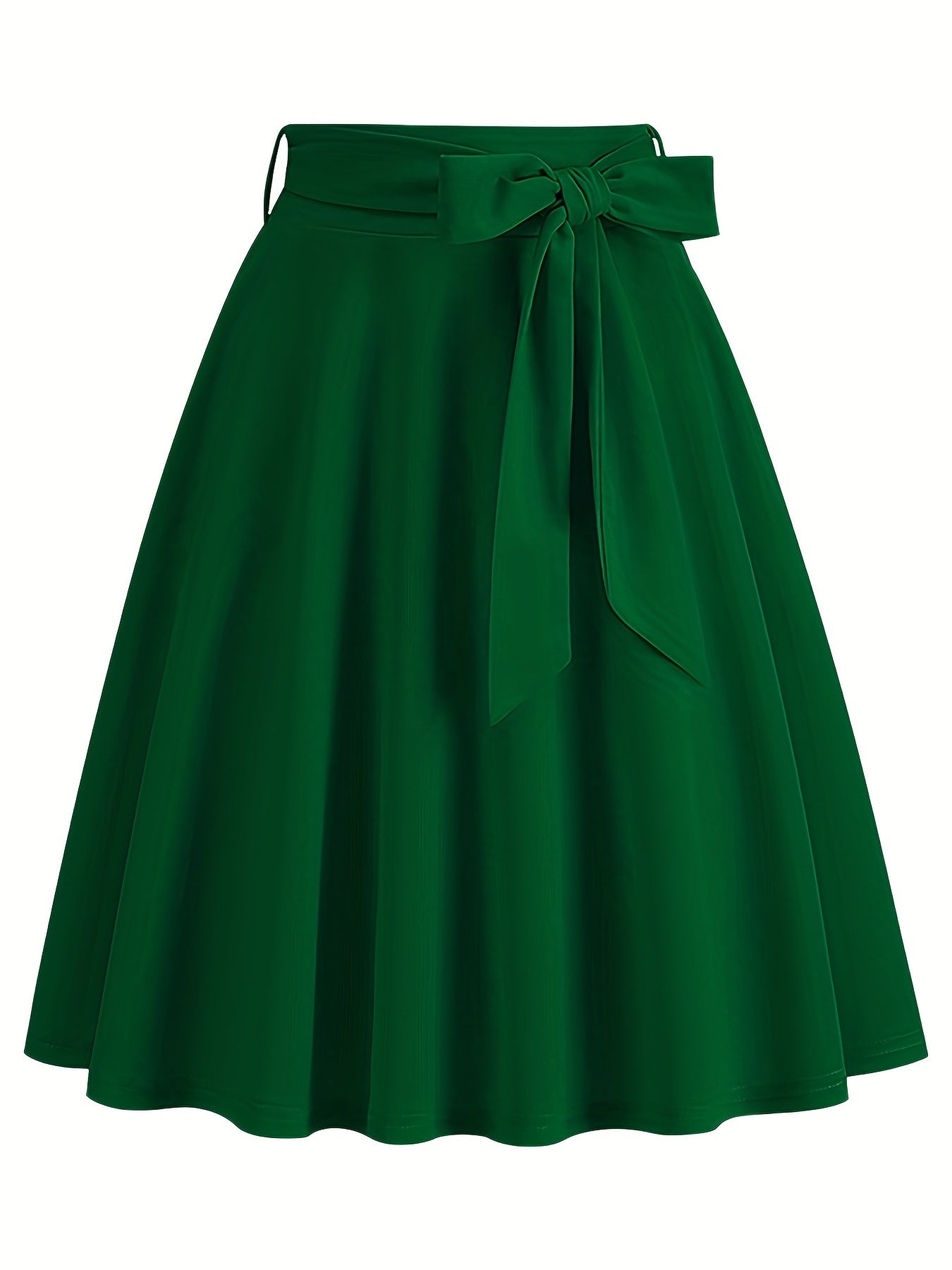 Retro A-line Skirt, Bowknot Front Skirt For Party, Performance, Every Day, Women's Clothing