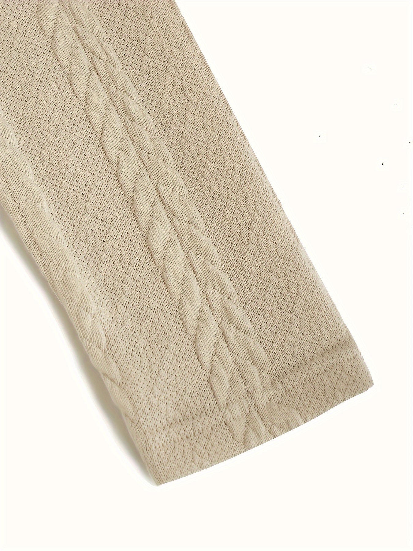 Sixsr Plaid Print Cowl Neck Pullover Sweater, Y2K Spliced Twist Long Sleeve Knitted Sweater For Every Day, Women's Clothing