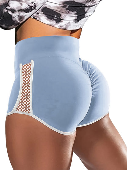 Stylish Women's High Waist Yoga Shorts with Cut Out Design for a Flattering and Lifting Effect