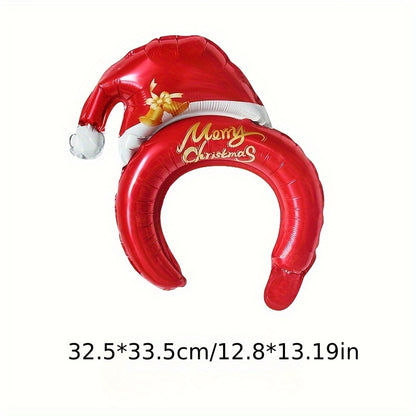 10/20/30/40/50pcs Christmas Balloon Headband - Vibrant Festive Accessory for Holiday Parties, Theme Dress Up, and Decorations