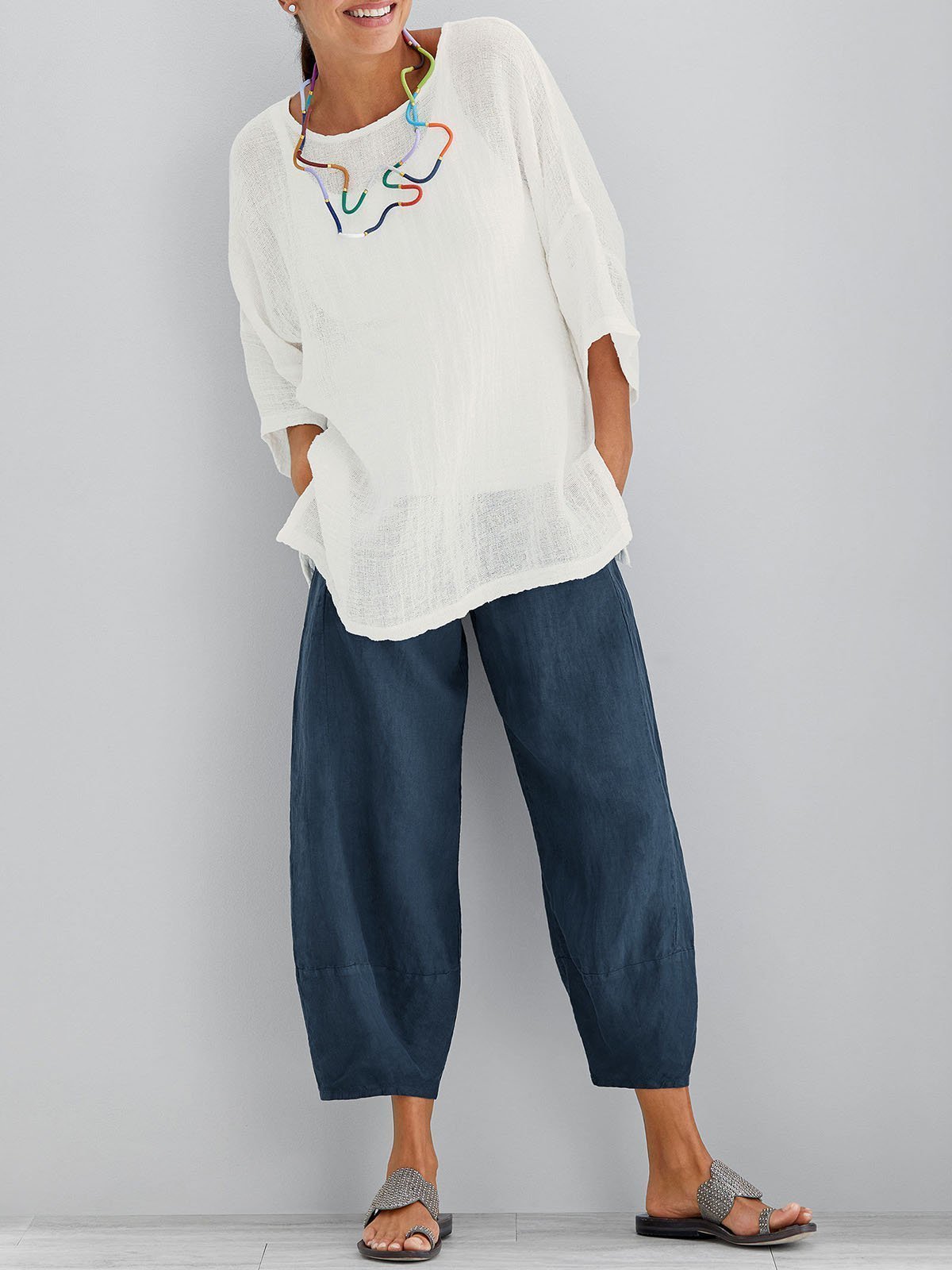 Women's Casual Loose Cotton Pants