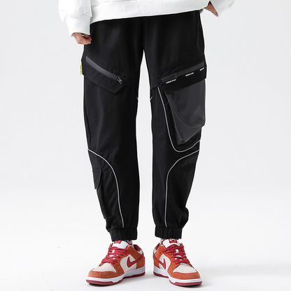 Japan Style Cotton Multi-Pocket Trousers Hip Hop High Quality Fashion Loose Men Joggers Pant Designer Trend Cargo Pants Male