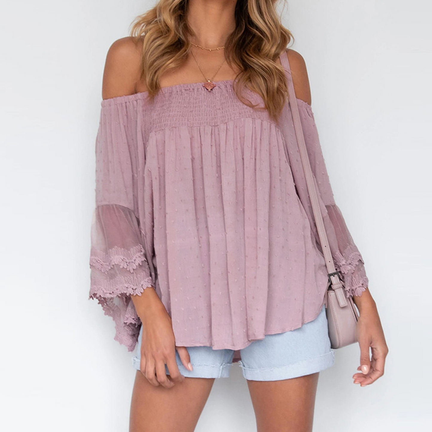 Sixsr Women Off Shoulder Solid Tops Fashion Short Sleeve Backless Tassel Irregular Blouse Female Clothes Hipster Summer Oversize Shirt