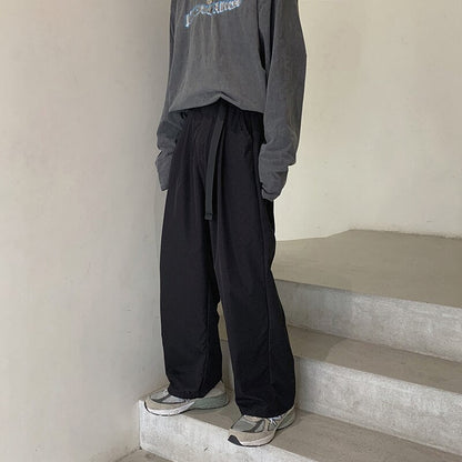 Sixsr 3 Color Casual Pants Men Fashion Retro Oversized Wide Leg Pants Men Japanese Streetwear Loose Straight Cargo Pants Mens Trousers