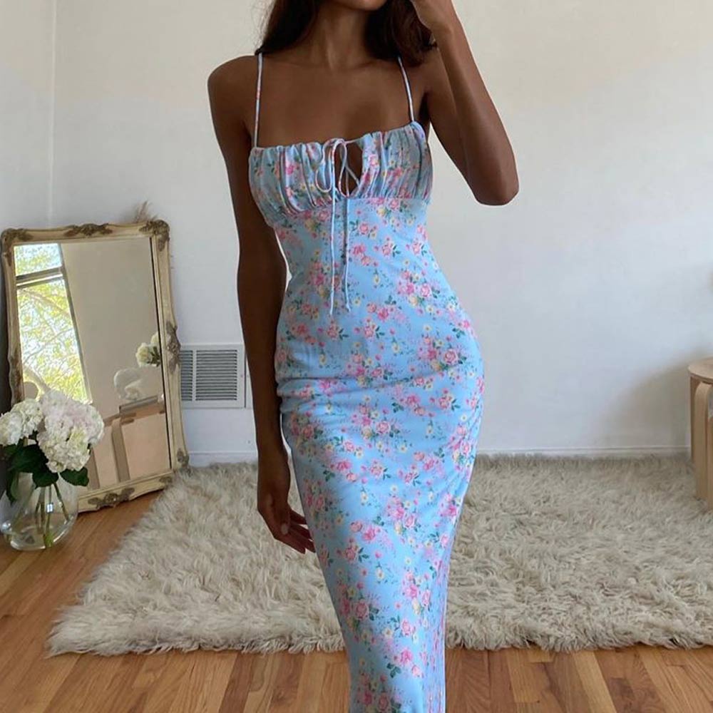 Sixsr Vintage Solid Button Midi Dress Sexy Party Club Bodycon Strapless High Split Dresses Women Spring Autumn Casual Vestidos