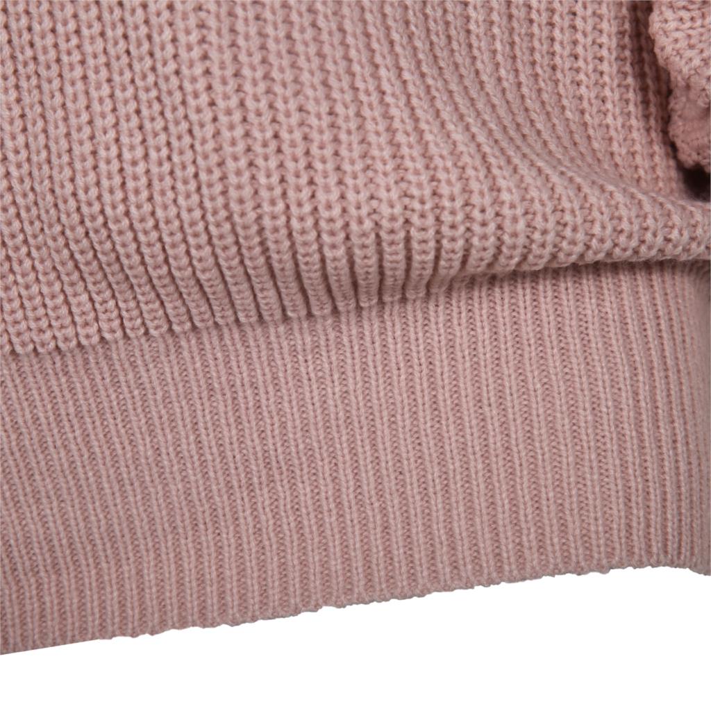 Sixsr The hottest ladies casual off-shoulder lantern sleeve knitted sweater dress
