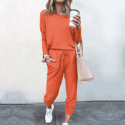 Autumn Casual Lounge Wear Women Tracksuit 2 Piece Set Loose Lounge Sets Ladies Sweat Suit Outfits Female