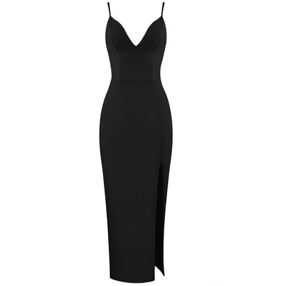 Sixsr Bandage Women Dress New Summer Sexy Party Club Elegant Bodycon Bandage Dress Spaghetti Strap Ladies Clothes