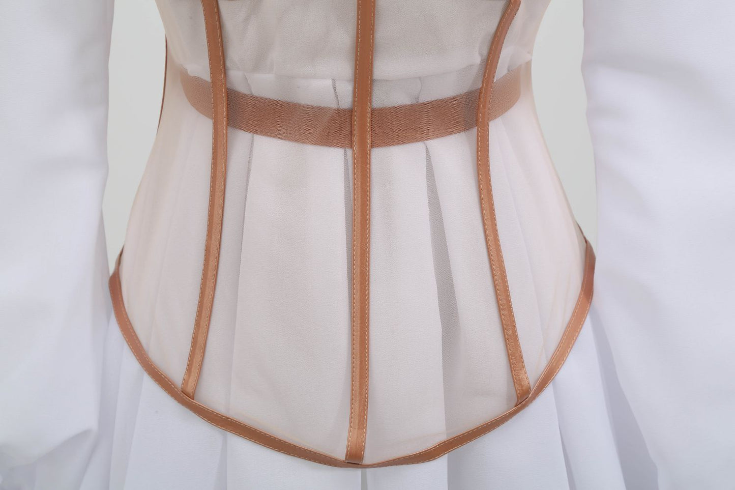 Sixsr New Design 2pcs Summer Dress for Women Black Sexy Corset Dress Vintage Slim Mesh Outfit Clubwear Dress Shirt for Girl's Party