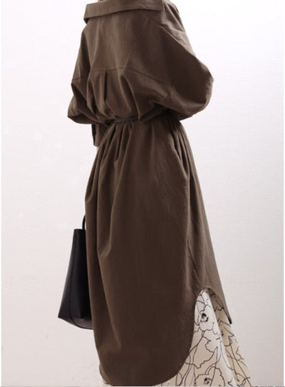 S-2XL Plus Size Summer Shirt Dress Evening Kaftan Vintage Dress Party Oversize Long Beach Women Dresses Robe Vestido Maxi