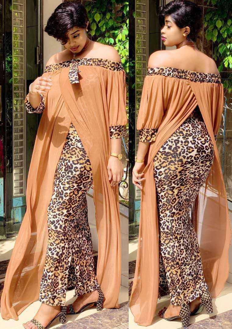 tilapia fashion loose leopard women maxi long split gown leisure outdoor patchwork strapless sexy african dress