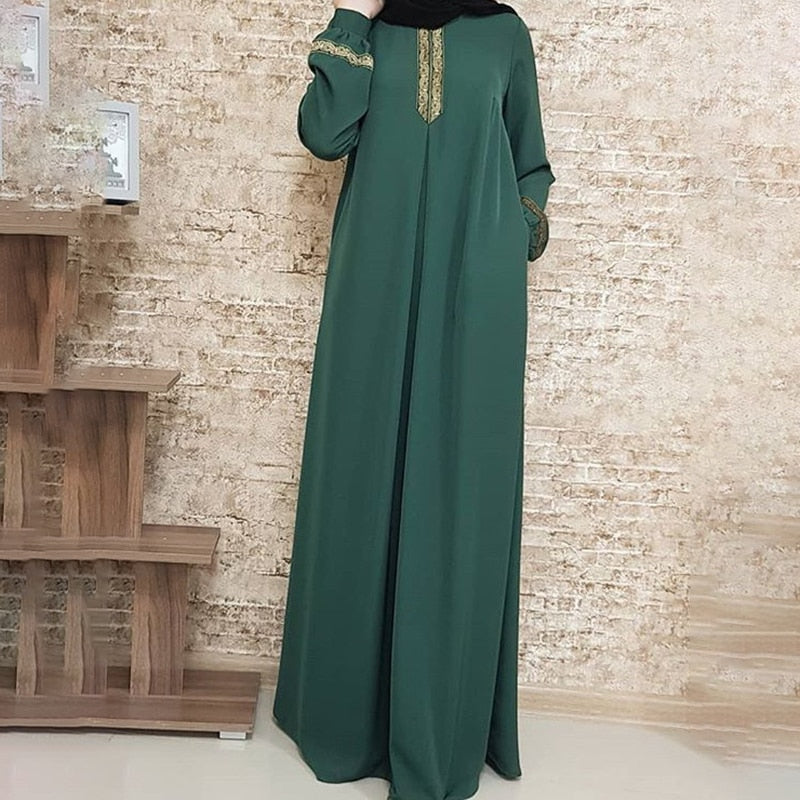 Sixsr NEW Dubai kaftan Dress Muslim Party Abaya Women Arabic Lace Cardigain Patchwork turkey Islam Prayer caftan marocain dresses