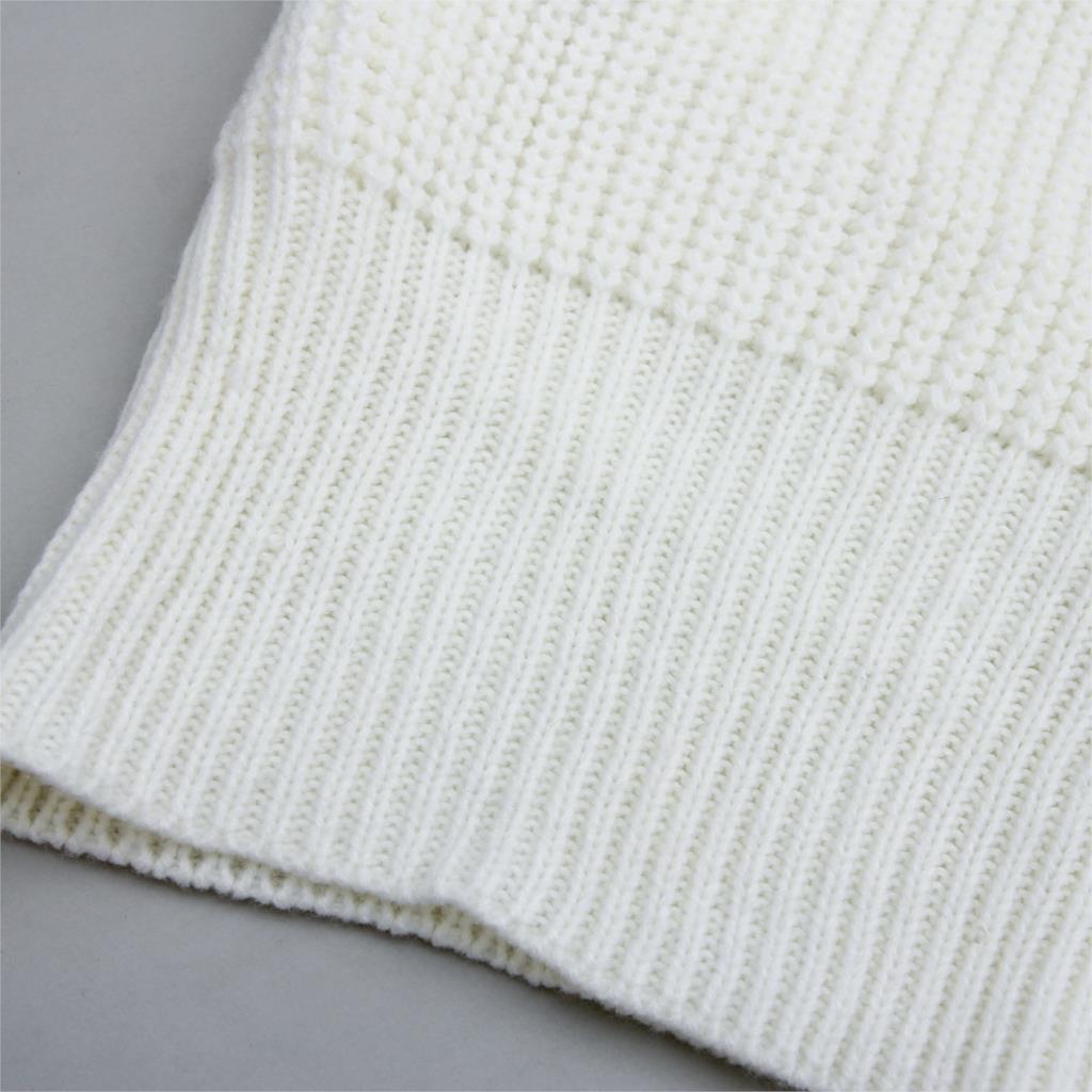 Sixsr The hottest ladies casual off-shoulder lantern sleeve knitted sweater dress