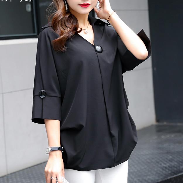 Sixsr New Women's t-shirts Overweight Plus Size Women Clothing Summer Style Chiffon Shirt Top Tee Woman Tees Tops Oversize Women's t-shirt