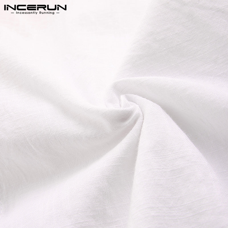 Men's Shirt Fashion Cotton Long Sleeve Hanging Dyed Gradient Button Chic High Street Men Casual Shirts Camisa S-5XL INCERUN