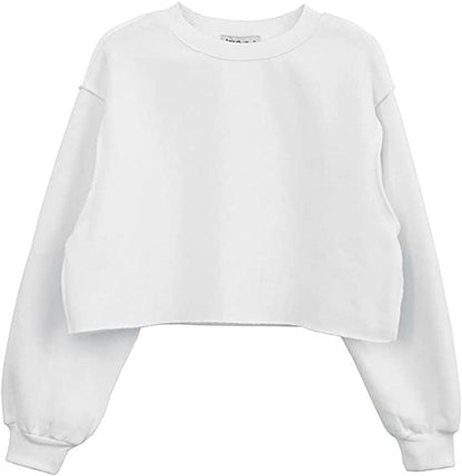 Sixsr  Thick Cotton Oversized Women Sweatshirt Hoodies Casual Loose Long Sleeve Harajuku Streetwear Crop Pullover Plus Size Ropa Mujer