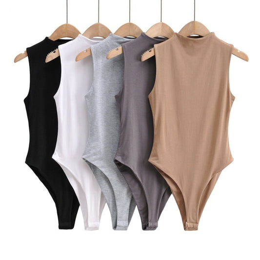 Summer outfits for women elegant bodysuit women sexy bodycon bodysuits black sleeveless one piece outfit women fashion