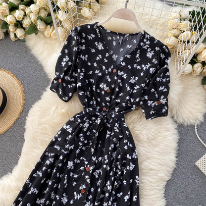 Sixsr beach Red elegant sexy Dress women Summer Autumn V-neck polka dot midi dress waist split dress vestidos de fiesta clothes